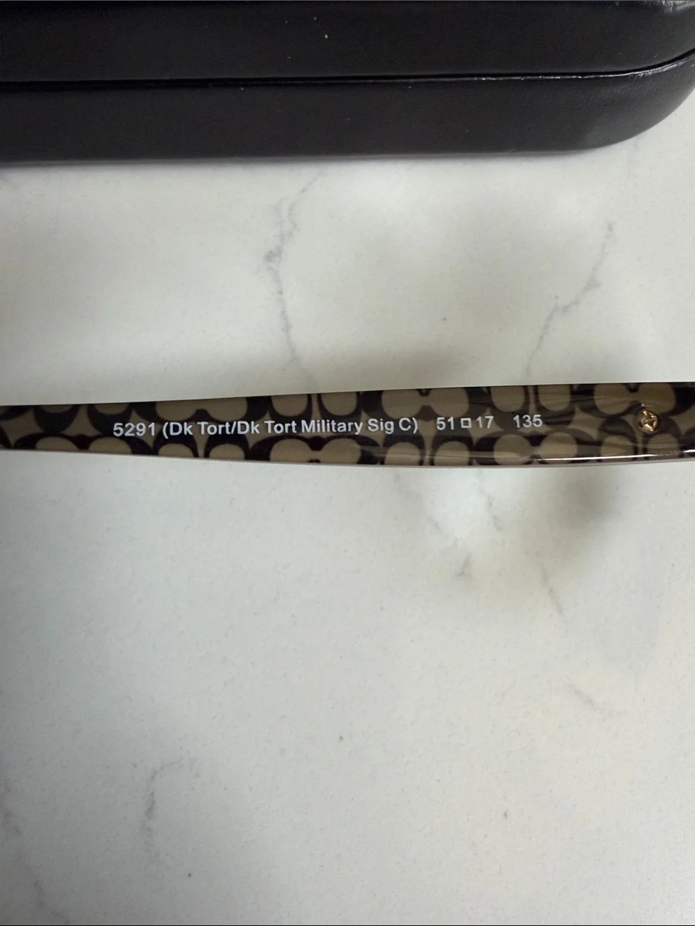Coach Brown Logo-Pattern Rectangular Eyeglass Frames- HC6065 5291